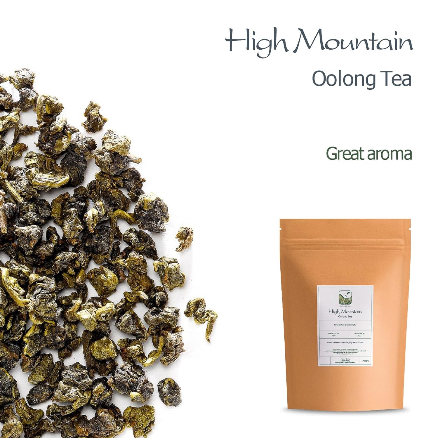 Tie Guan Yin Oolong Tea - High Taiwan Formosa Loose Leaf Tea - Taiwan Wu Long Tea - Blue Tea - Olongh Tea Ti Kuan Yin Olong Tea Olong Tea Blue Tea Ti Tea Tieguanyin Tea Taiwan Tea