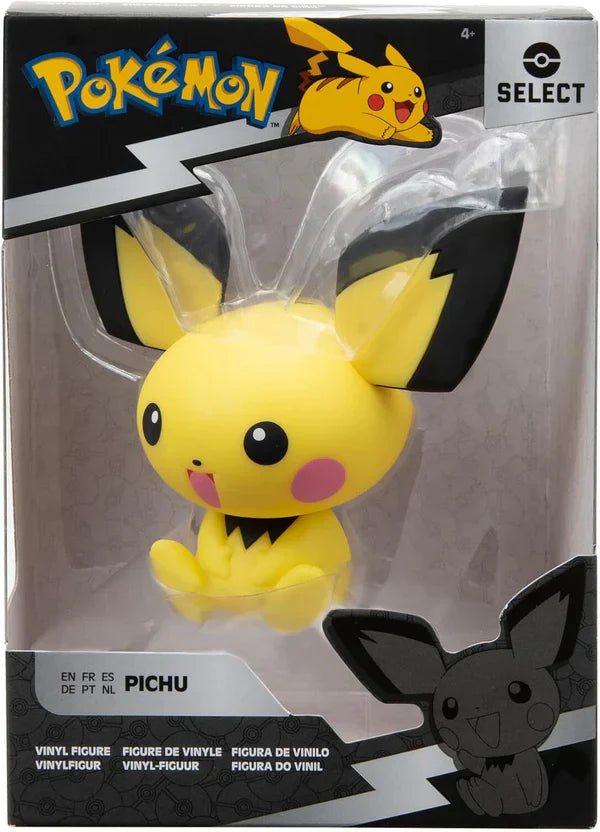 Pokemon Pichu Vinyl Figur 10 cm - Officielt licenseret Jazwares, høj kvalitet