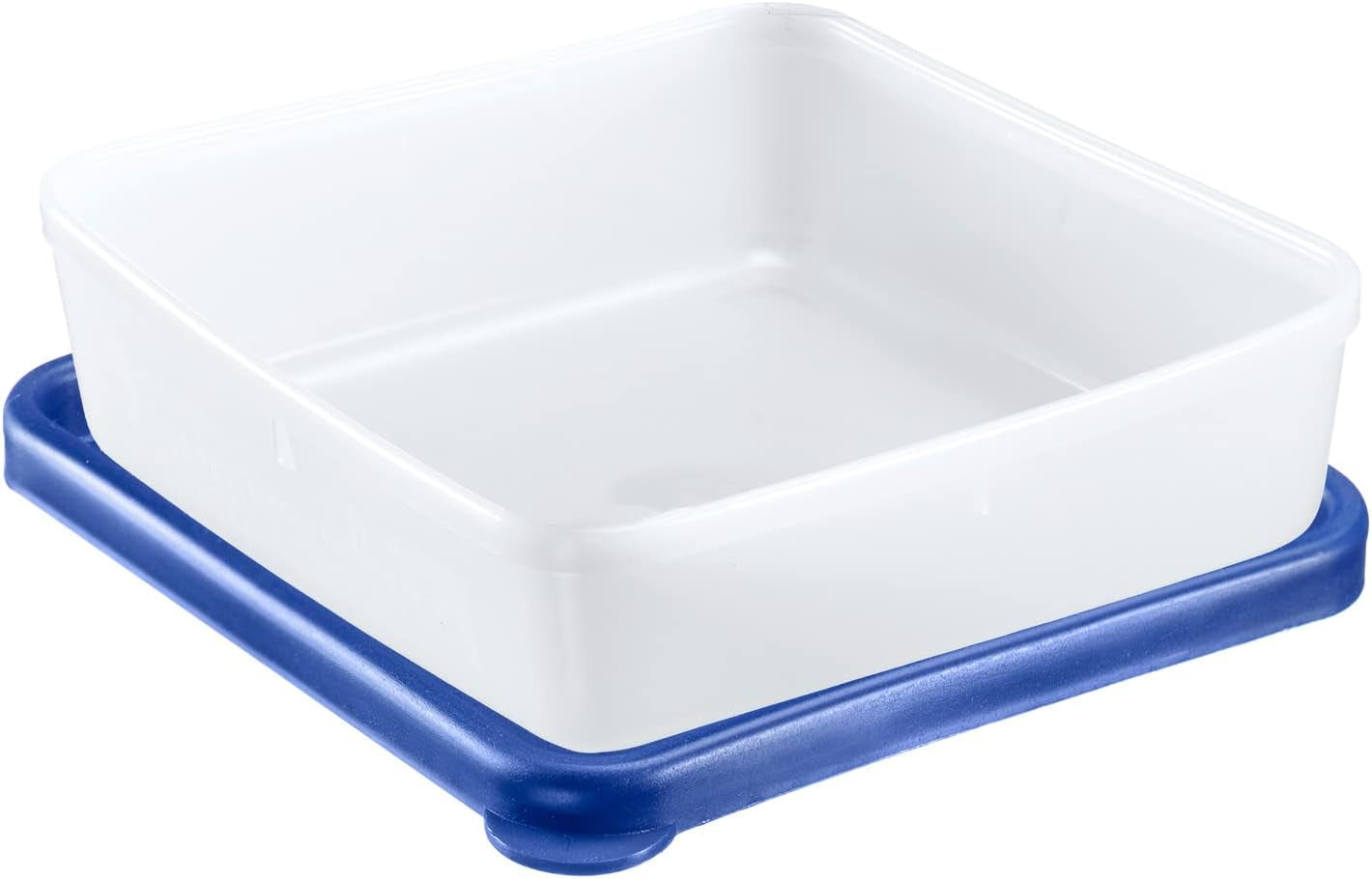 Westmark 4 madopbevarings-/frysebeholdere, inklusive låg, kapacitet: 0,25 l hver, stabelbar, plastik, Trio, farve: gennemsigtig/blå, 25042270 Madopbevaringsbokse Naty Shop