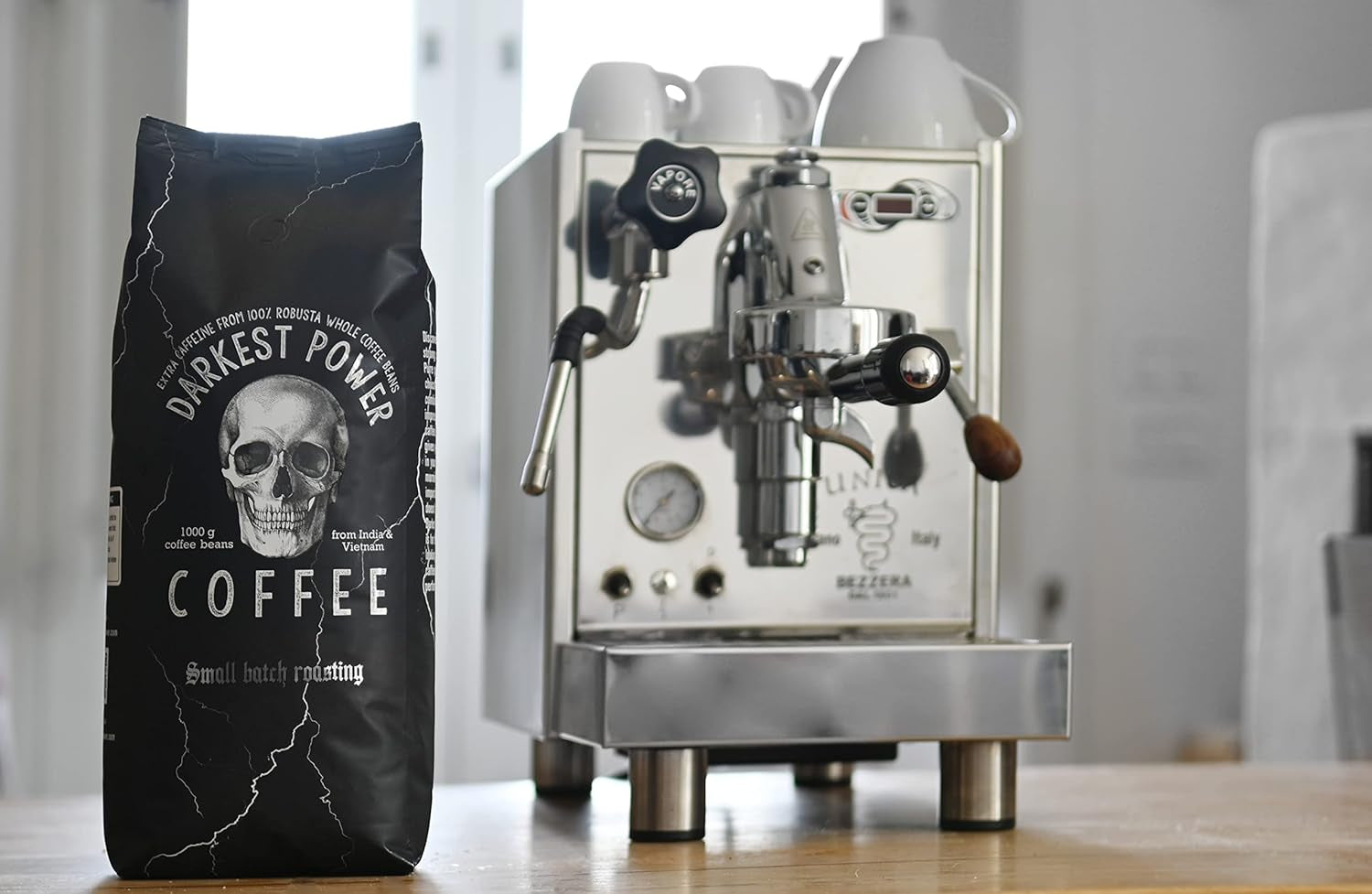 | Kaffeebohnen ekstra stærk | Espresso 100% Robusta | viel Kaffein wenig Säure | 1000g ganze Kaffee Bohnen | geigeint für Fuldautomatisk | mit Zufriedenheitsgarantie