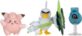 Pokémon PKW3057 Battle Figure Set-Piepi, Tanhel, Lauchzelot Actionfigurer Naty Shop