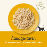 Applaws 100 % naturligt vådt kattefoder, kyllingebryst i bouillon - pakke med 12 70 g poser