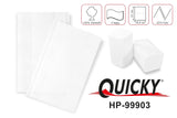 Quicky dispenserserviet "Interfold" | 16,5 cm X 20,5 cm lys hvid, cellulose, 2 lag | 8.000 stk
