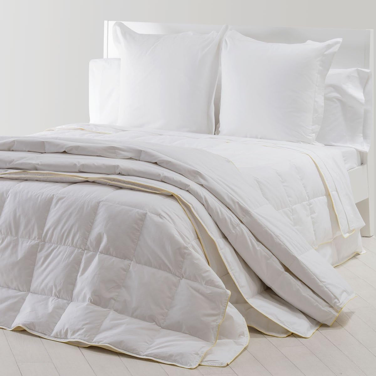 Sancarlos - Vivaldi, dyne 4 sæsoner lavet af gåsedun, 180 + 120 G/M², 220 X 220 Cm, hvid (hvid) Dyner og dyner Naty Shop