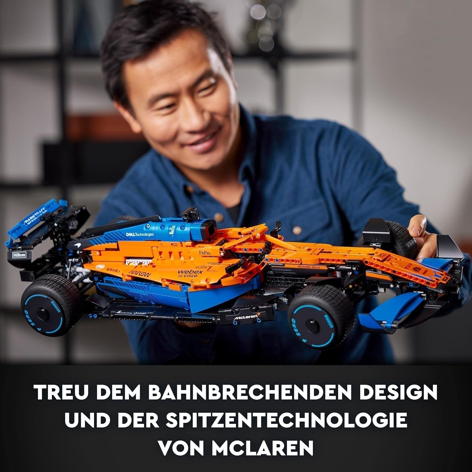 Lego Technic Mclaren Formel 1-racerbil - Voksen F1-model med V6-motor og styring - Gave til motorsportsfans og samlere - 42141 Byggesæt Besuche den LEGO-Store