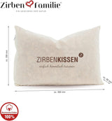 Swiss stone pine familie schweizisk stone pine pude Simpelthen himmelsk drømmende 30X20 cm, træ, naturlig, 1 stk (1 pakke) Naty Shop standard puder