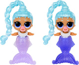 LOL overraskelse! Mermaid Makeover Magic Baby Sisters - Farveskiftende havfruehale med muslingebold til visning, 6 samledukker - 4+
