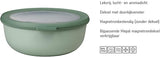 Mepal - Multiskål Cirqula Rundt 4-delt sæt - Opbevaringsglas med låg - Velegnet som opbevaringsboks, køleskab, fryser og mikroovn - 500, 1000, 2000, & 3000 ml - Nordisk salvie Madopbevaringsbokse Naty Shop