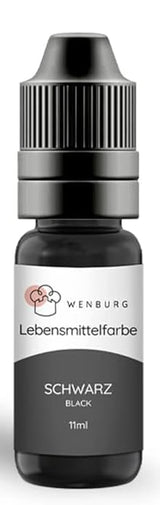 Wenburg madfarve, glitter, 11 ml, koncentreret, fremstillet i EU, flydende. Til farvning af dej, drikkevarer, smagsstoffer, slim - guldglimmer madfarve - guldkagefarvning - guldglimmer