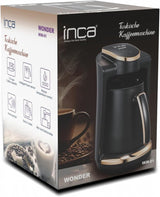 Tyrkisk kaffebar Inca | Türk Kahve Maskiner | 250 ml (1-4 kopper) | 400W | IKM-01 | Beskyttelse mod spild og kogning uden vand | Varmeplade i rustfrit stål | Automatisk nedlukning | Til en perfekt tyrkisk kaffe
