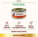 Almo Nature HFC Naturligt vådfoder til katte - Assorterede opskrifter med kylling - 6 x 70g