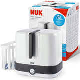 NUK manuel brystpumpesæt, blød silikonepude, 2 perfekt matchede flasker, 150 ml Mad og ammetilbehør Bebe Naty Shop Flaschesterilisator