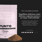 – Malet etiopisk kaffe – 250 g – Specialkaffe – Mellemristet – 100 % Arabica – Noter af honning, kanel og chokolade – Intens syre – Medium fylde