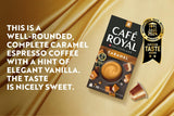 Café Royal Caramel Flavored Kaffee – Nespresso®-kompatibel Kaffeekapseln, cremet, helle Röstung, 100 % Arabica, Rainforest Alliance, 100 Kapseln