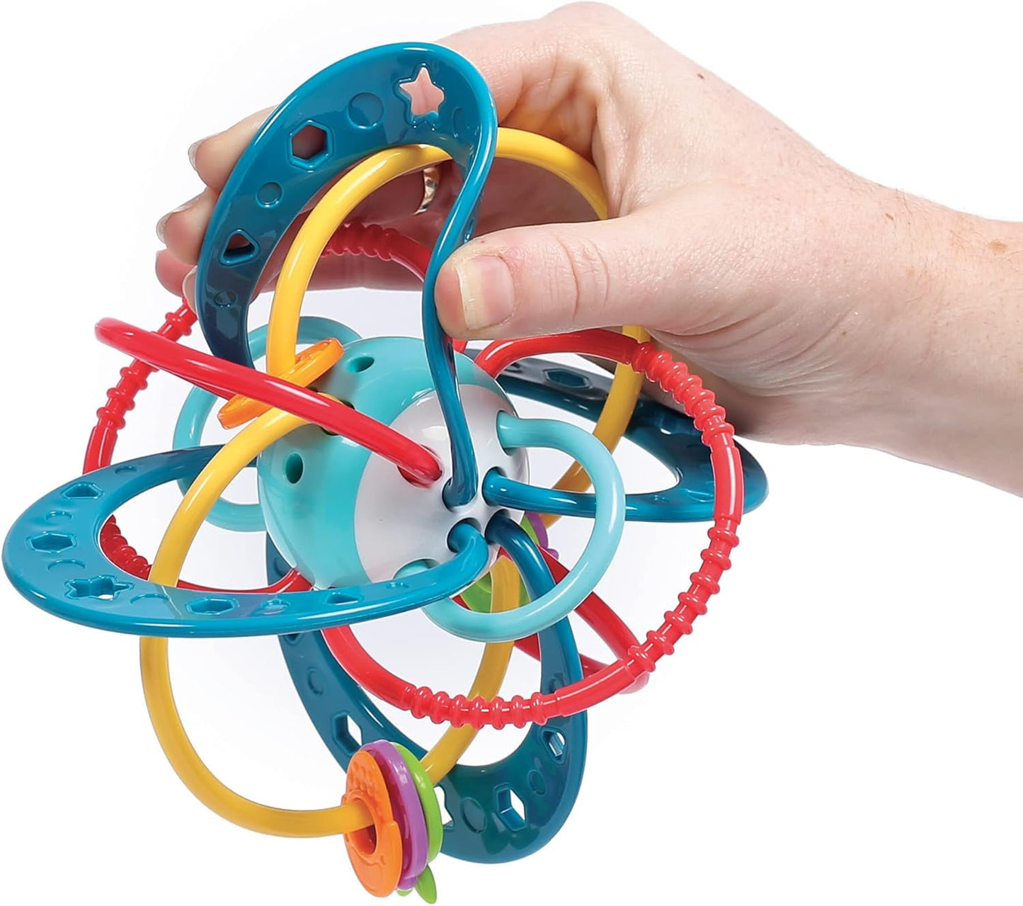 LUDI - Planet Bell - Legetøj til børn - Fra 3 måneder - Levende farver, forskellige teksturer og original form - Fremmer finmotorik og fingerfærdighed Bebe Naty Shop Toys