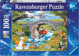 Ravensburger puslespil til børn - 10947 Animal Friends Family - Disney puslespil for børn over 6 år, med 100 brikker i XXL format Puslespil Naty Shop Standard titel