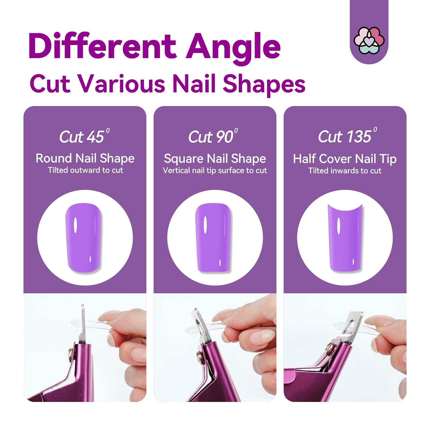 Saviland negle manicure cutter med 15 magneter, gel negle negle trimmer manicure negle cutter til kunstige negle Gel negle Akryl negle kunstige negle (rød rød)