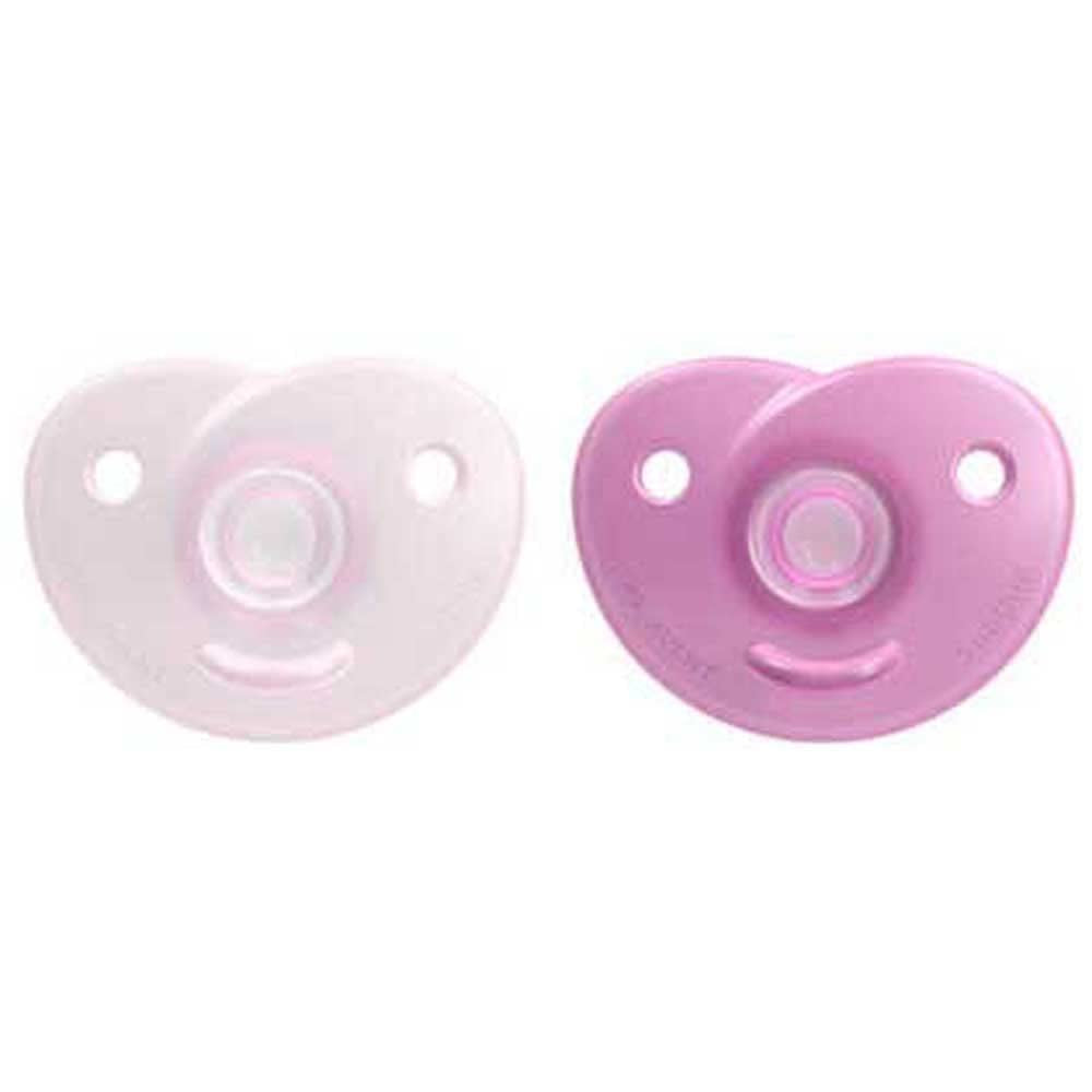 Philips AVENT Soothie - BPA-fri sut til babyer i alderen 0-6 måneder, pink/lyserød (model SCF099/22)