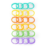 Bright Starts, Oball, Stroller Chain Connecting Links, Masser af Links, Foldbar, Let at fastgøre, Let at rengøre, Perfekt til rejser Bebe Toys Naty Shop Standardtitel