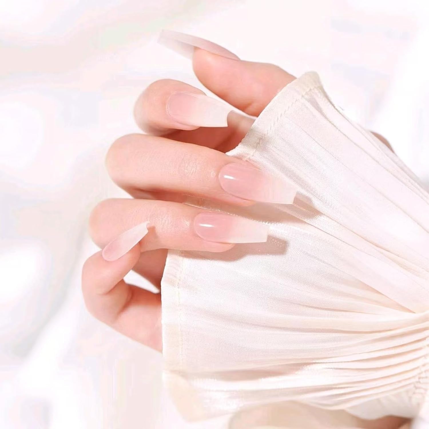 20 jelly negle klæbende tabletter - klare stærke dobbeltsidede klæbende puder Vandtætte genanvendelige tryk på negle DIY manicure sæt negletilbehør