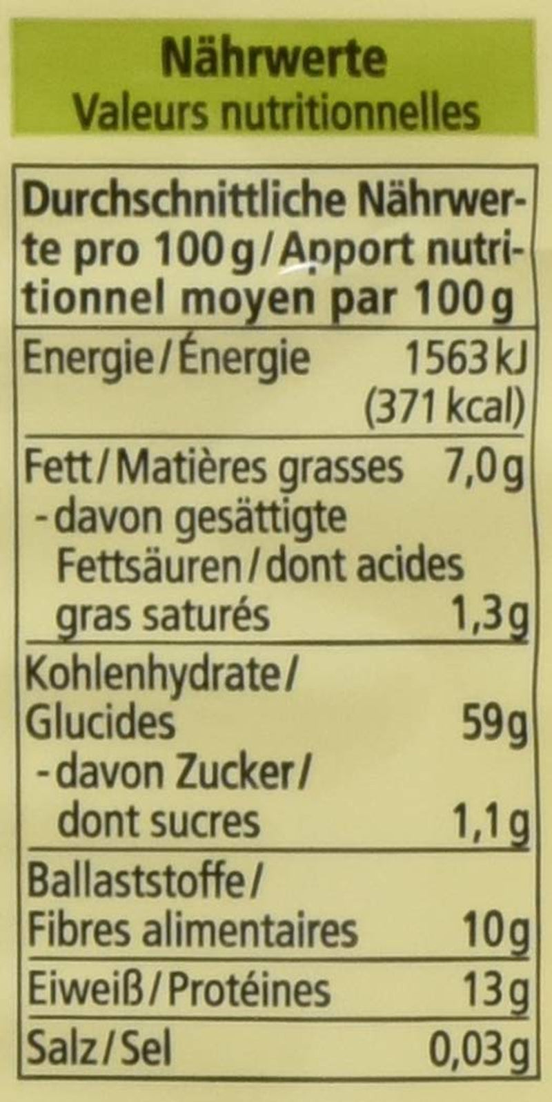 Økologisk havregryn, små flager, 500 g (1 pakke)