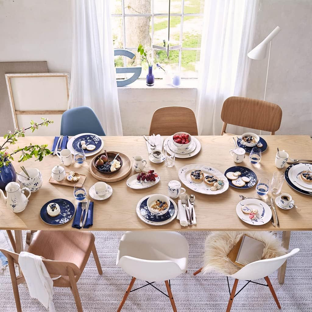 Villeroy & Boch Vieux Luxembourg Mælkekrus, 300 ml, Premium Porcelæn, Hvid/Blå, 1023410760, Flerfarvet