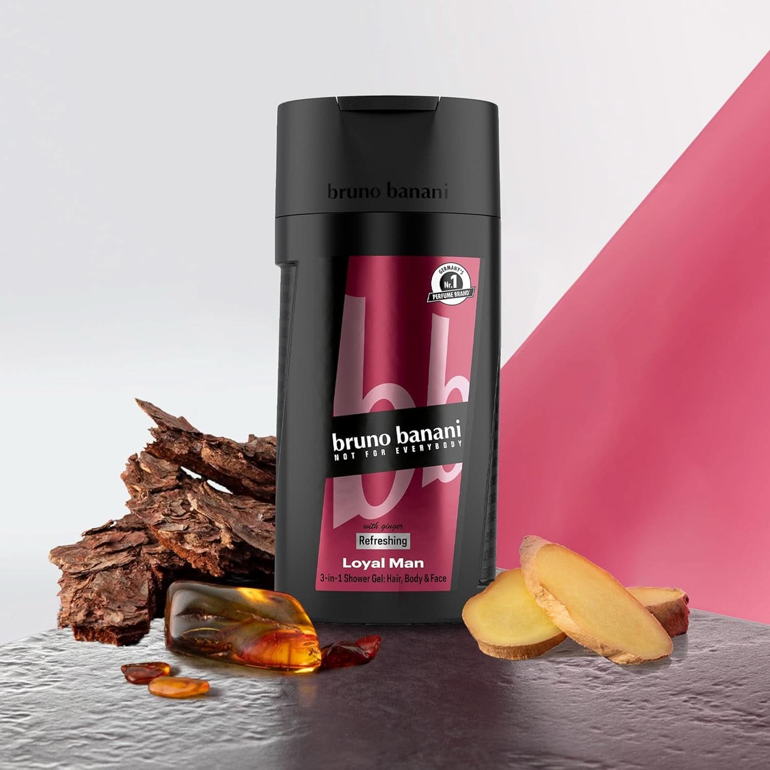 Bruno Banani Loyal Man 3 i 1 shower gel til krop, hår og ansigt, mænd, 250 ml Brusebad og bad Naty Shop
