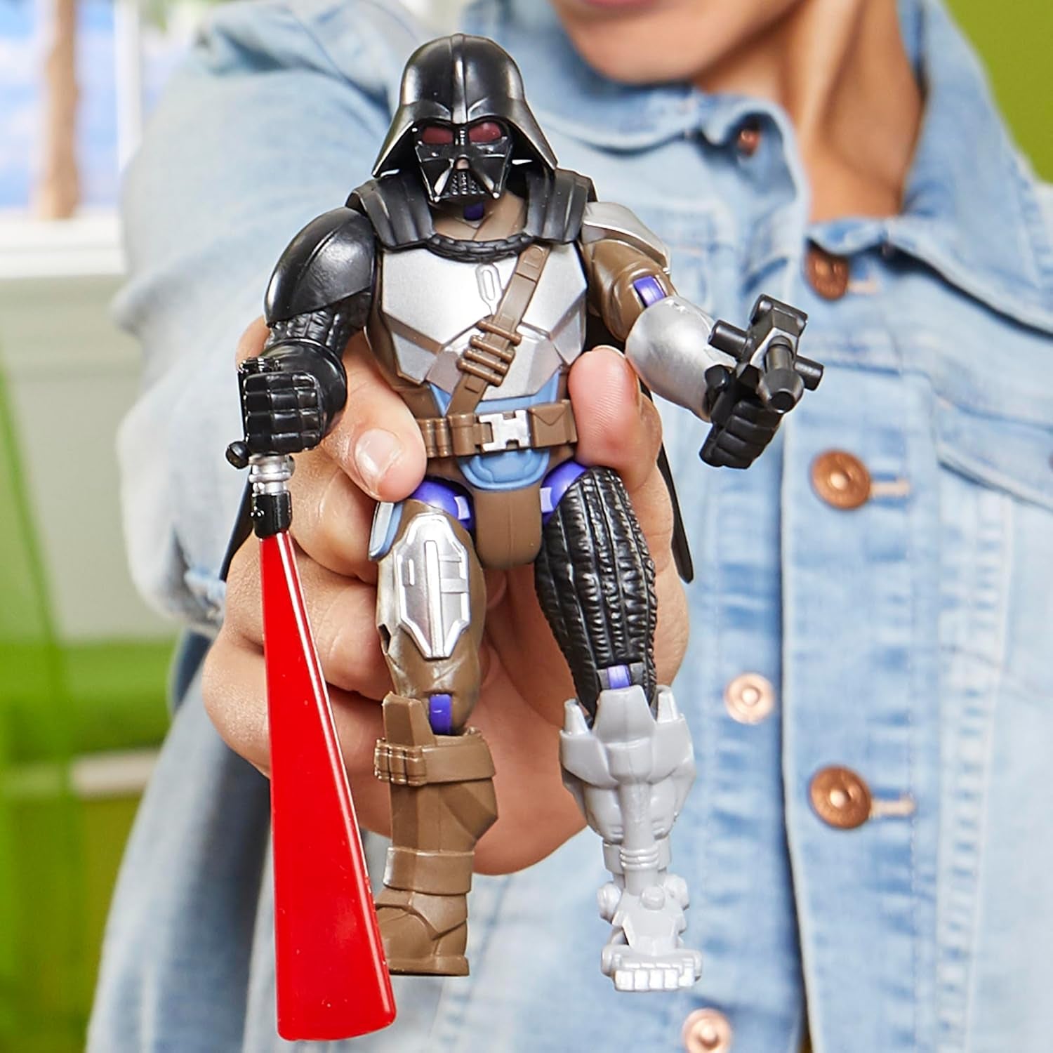 Star Wars Mixmashers Darth Vader, der kan tilpasses Mix-And-Match Deluxe Actionfigur og tilbehør Actionfigurer Naty Shop