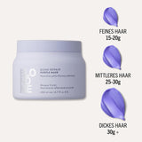 Schwarzkopf Professional BLONDME Bond Repair Purple Mask Mask til køligt hår Neutraliserer gule toner til farvet, bleget og lyst hår Dybt plejende og styrkende 200 ml Hårmaske Naty Shop