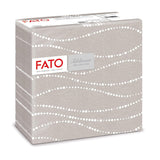 Fato - Tørre papirservietter, airlaid, tekstileffekt, pakke med 50 servietter, 40X40 foldet i 4 format, Tropicana Decor