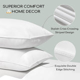 HARBOREST sovepude, 2 stykker, luksusplys, alternativ pude, god til side- og rygsveller, hotelkollektion, pude, standard/queen size, 50,8 x 66 cm Naty Shop standardpuder