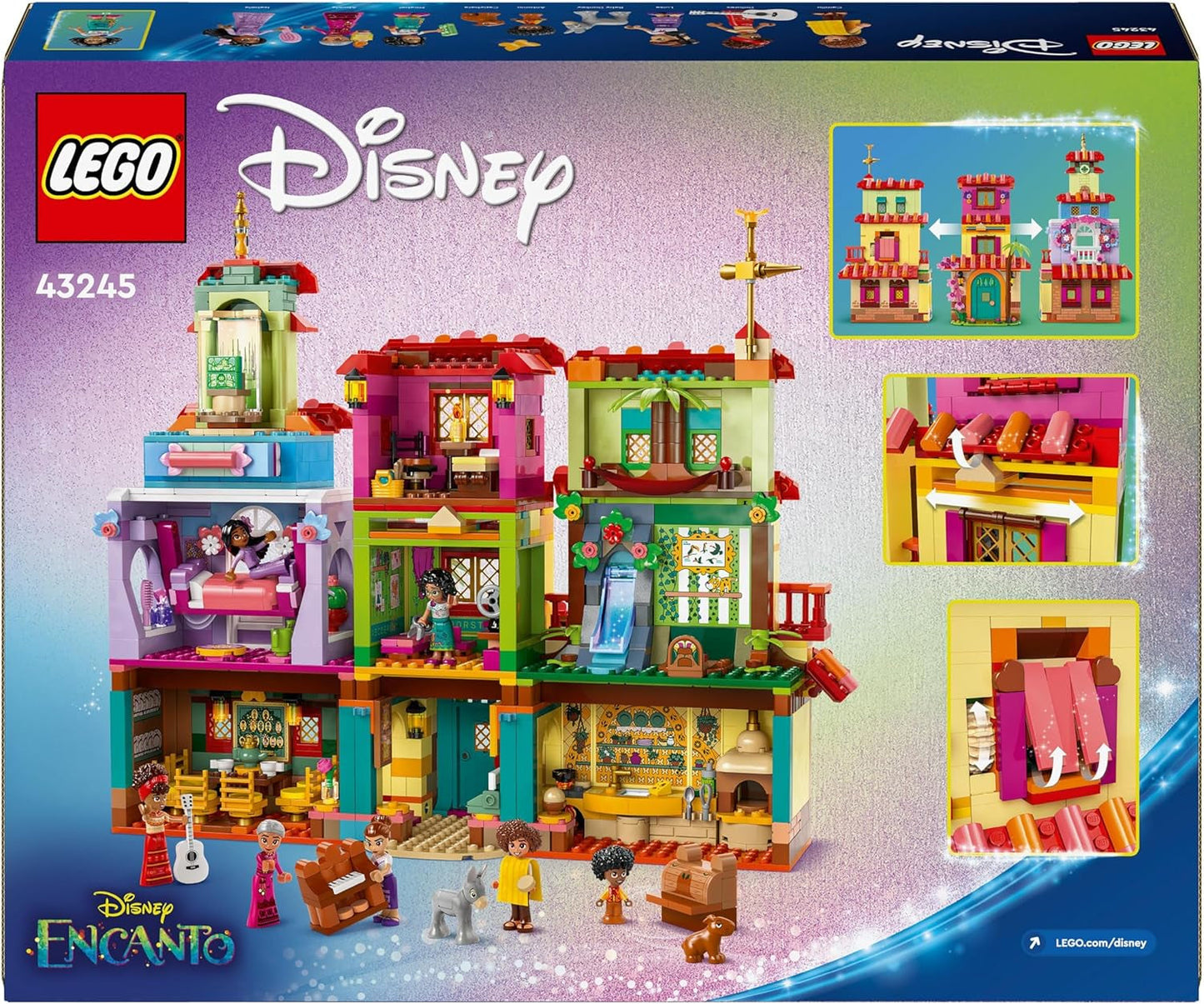 LEGO Ç€ Disney Encanto Magical House of Madrigals Børnedukkehus med Mirabel Legefigur byggelegetøj til piger og drenge fra 7 år 43245 Byggesæt Besuche den LEGO-Store