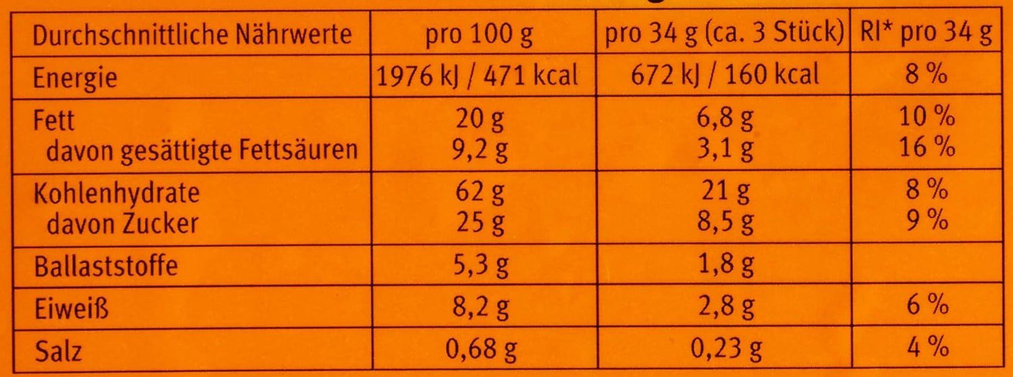 Bahlsen Hobbits Crunchy - Pakke med 18 - Opbevaringsboks - Fuldkornskiks med havregryn med højt fiberindhold (18 x 250 g)