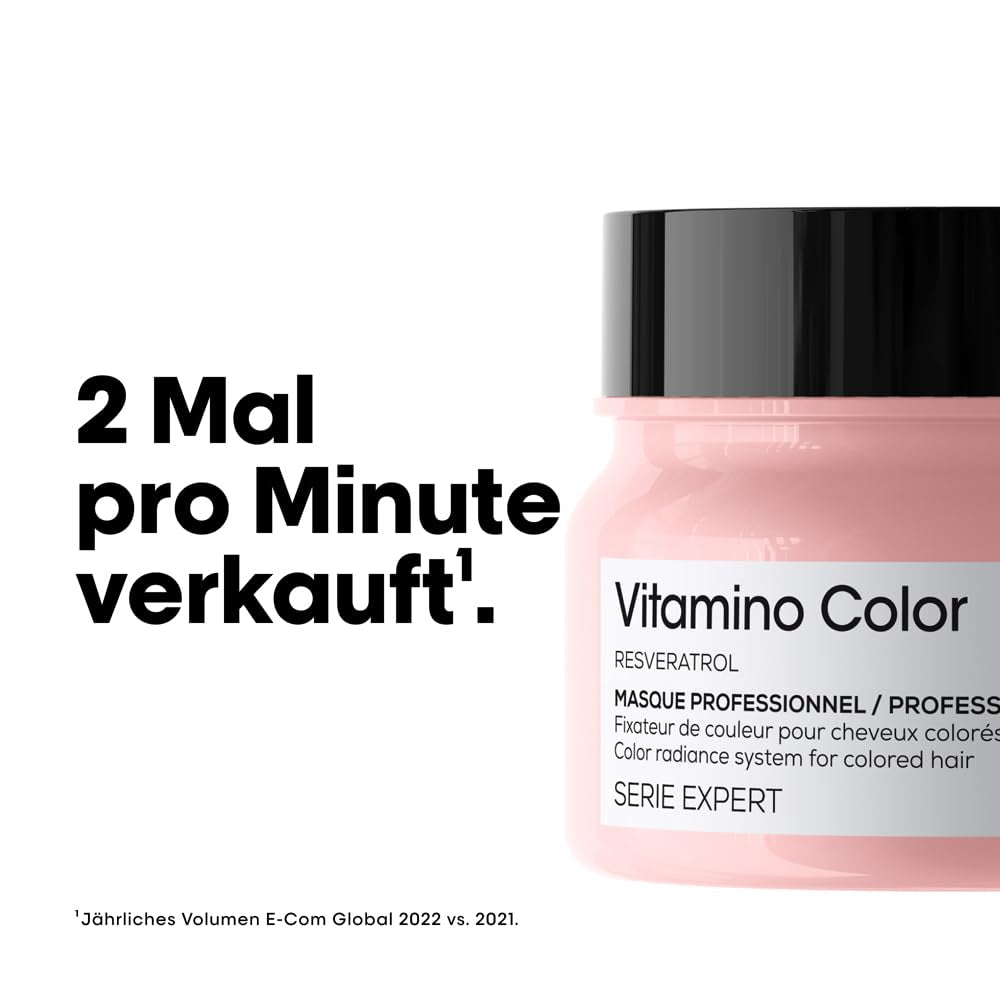 L'Oréal Professionnel Serie Expert Vitamino Color Mask Rejsestørrelse Naty Shop hårmaske