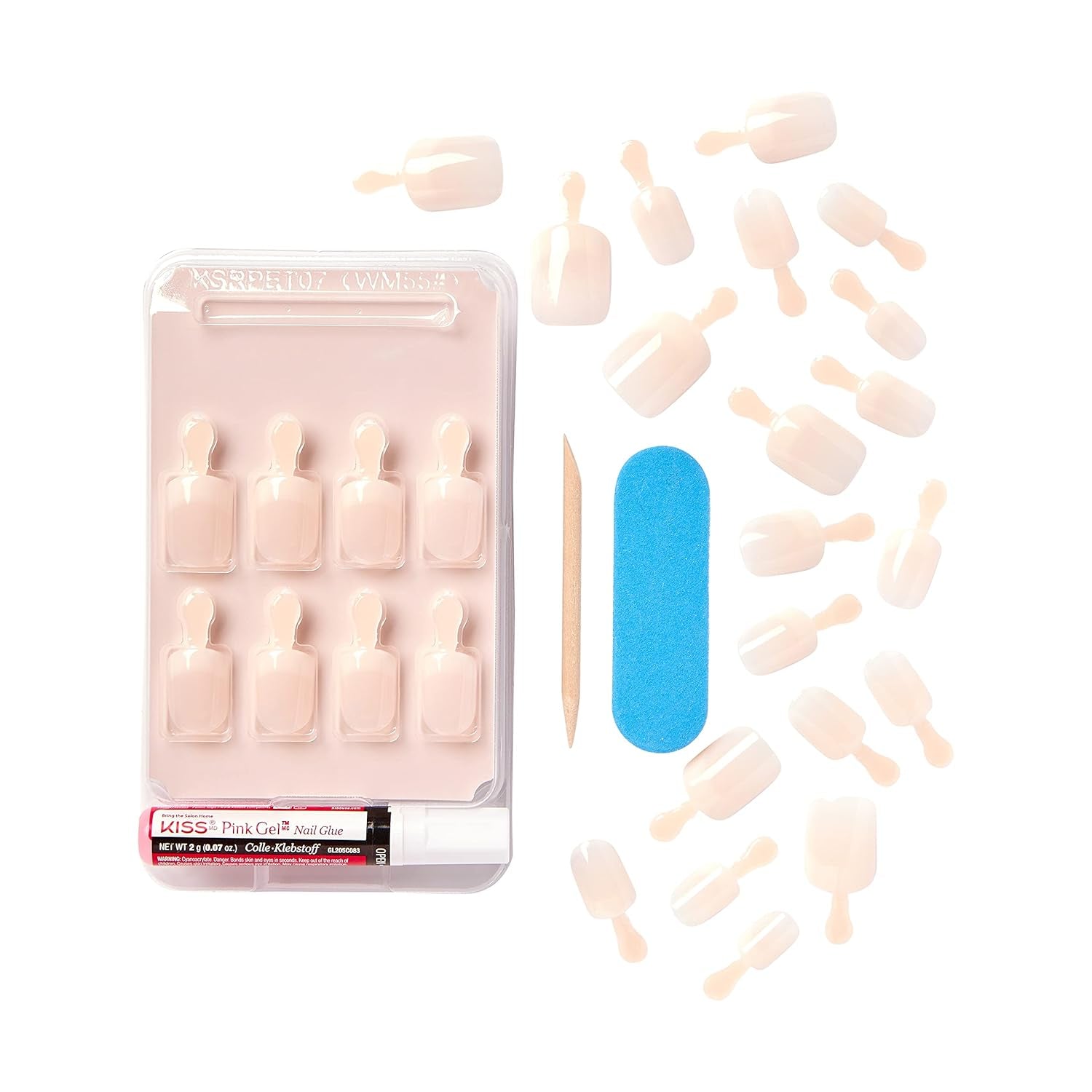 Kiss Nude Nails Amazing Nails (pakke med 2)