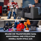 LEGO 10302 Ikoner Optimus Prime Sæt, 2-i-1 robotfigur- og modellastbil, Transformers Legetøjsmodelsæt til voksne, fødselsdags- eller julegave til mænd, kvinder, hende og ham byggesæt Besuche den LEGO-Store