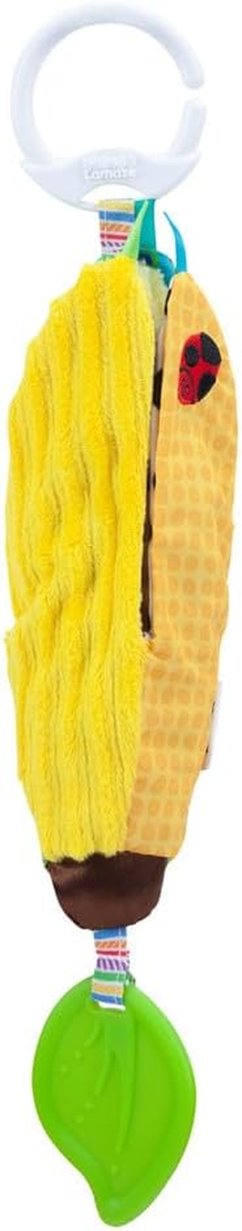 LAMAZE Bea the Banana, Clip on klapvogn og klapvogn Nyfødt legetøj, sanselegetøj til baby med farver og lyde, udviklingslegetøj til drenge og piger 0-24 måneder, gult babylegetøj Naty Shop