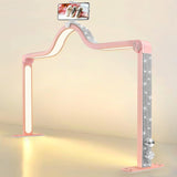 Kalolary Lampadaire, Lash Lumière Pour Extensions De Cils Regglable À 360°, 3000K-6000K Demi-Lune Lampe, Lamp De Beauté (Halvmånelampe)