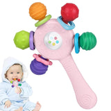 Babybidere i fødevarekvalitet - BPA-fri, kvælningsbestandig design, forstærket greb, velegnet til hørelse og tandudvikling, ideel til babyer 0-36 måneder (hvid)