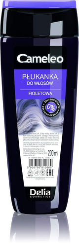 Cameleo - Rose Water Pink Hair Tonic No Yellow Tint Semi Permanent Hårfarve - Til blondt og gråt hår - Farve & pleje - Parabenfri | 200 ml Hårfarve Naty Shop Gammel version - Violet 200 Ml (1 pakke)
