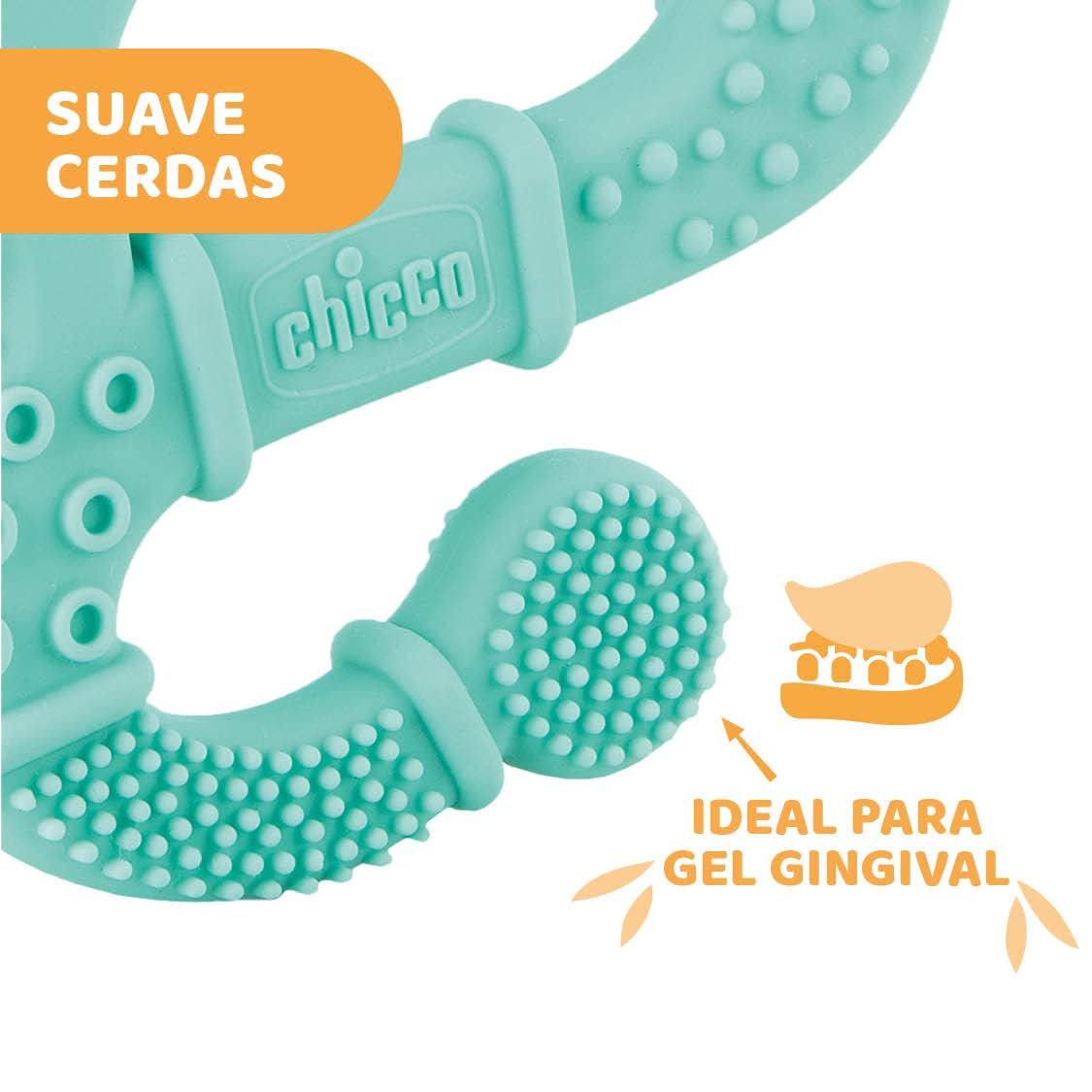 Chicco Soft&Clean bidering øgle, blå, 2M+
