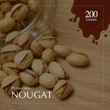 Håndværksmæssig chokolade pistacie turrón, 200g, cremet tekstur, overlegen kvalitet, fine ingredienser, autentisk smag, den dyreste turrón i verden
