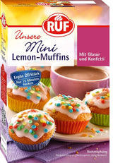 RUF Minimuffins med citron, bageblanding med citronsmag, 350 gram Kitchen Naty Shop Lemon