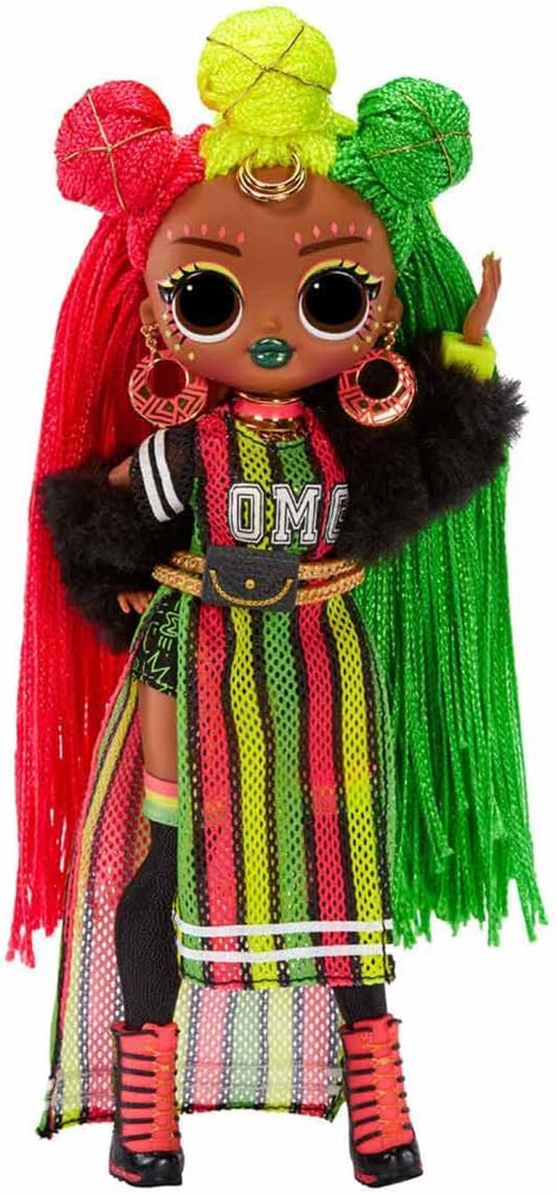 LOL overraskelse! OMG Queens Fashion Doll - SWAYS - 20 overraskelser inklusive outfit, tilbehør, dukkestativ og mere - samleobjekt - til drenge og piger fra 4 år og opefter