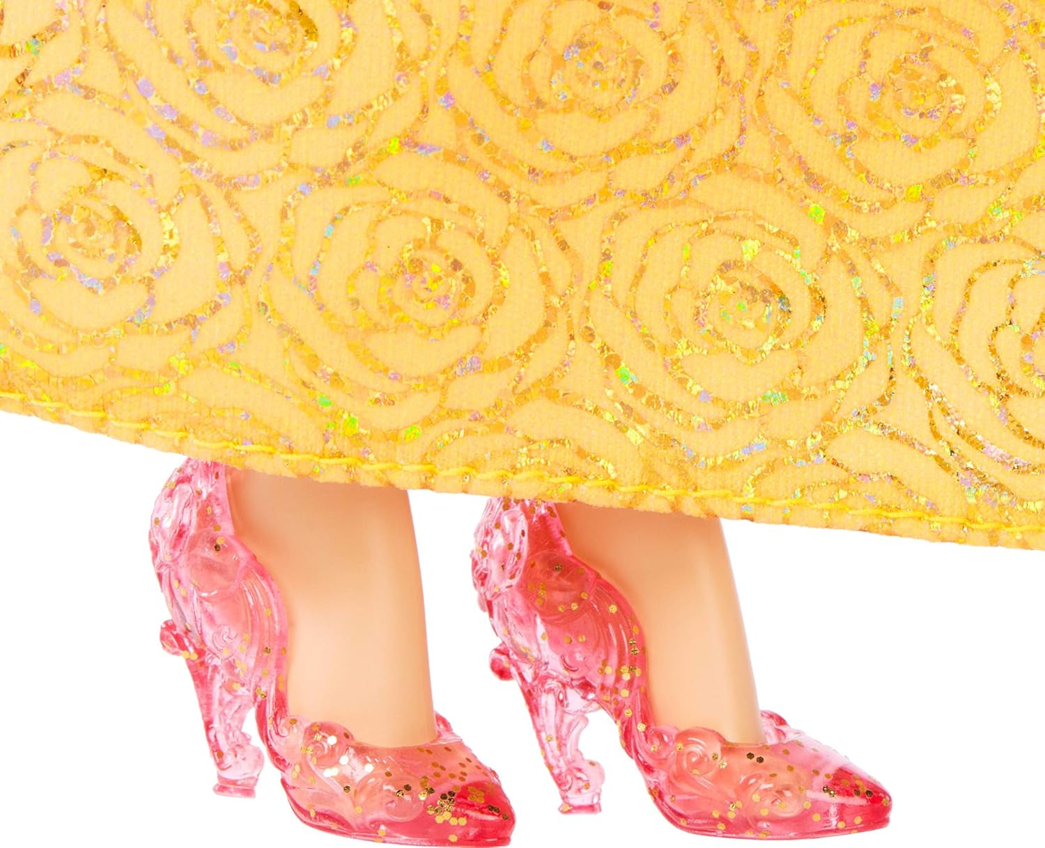 Mattel Disney Princess Legetøj Artikuleret Belle Fashion Dukke med funklende tøj og tilbehør Disney film inspireret gave til børn HLW11