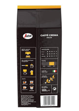 Segafredo Zanetti Caffè Crema Dolce - Hele bønner (1 kg pakke) - Velegnet til Caffè Crema - Lette til mellemristede kaffebønner med en mild og afbalanceret smag (2 pakke)