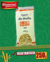 DIAMOND Mie Nudler, hvedenudler uden æg, hurtig og nem at tilberede, vegetarisk - 8 x 250 g