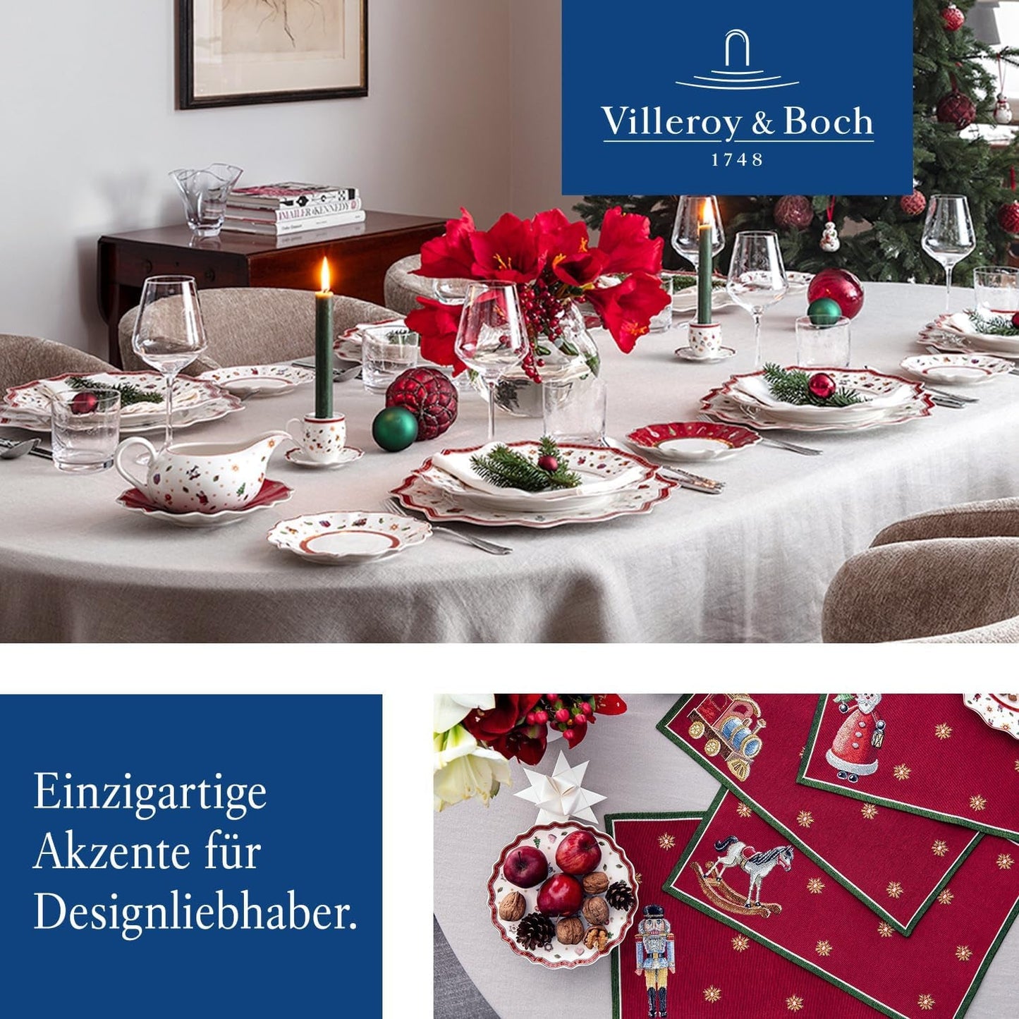 Villeroy & Boch Toys Delight Royal Classic hylde, dekorativt udstillingsstander i flere niveauer til småkager, kager og små kagestykker, premium porcelæn, hvid