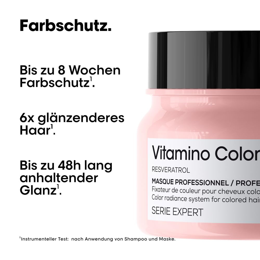 L'Oréal Professionnel Serie Expert Vitamino Color Mask Rejsestørrelse Naty Shop hårmaske