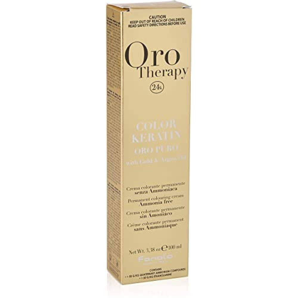 Fanola Oro Therapy Color Keratin 5.0 100ml Hårfarve Naty Shop 7.14 Hasselnød